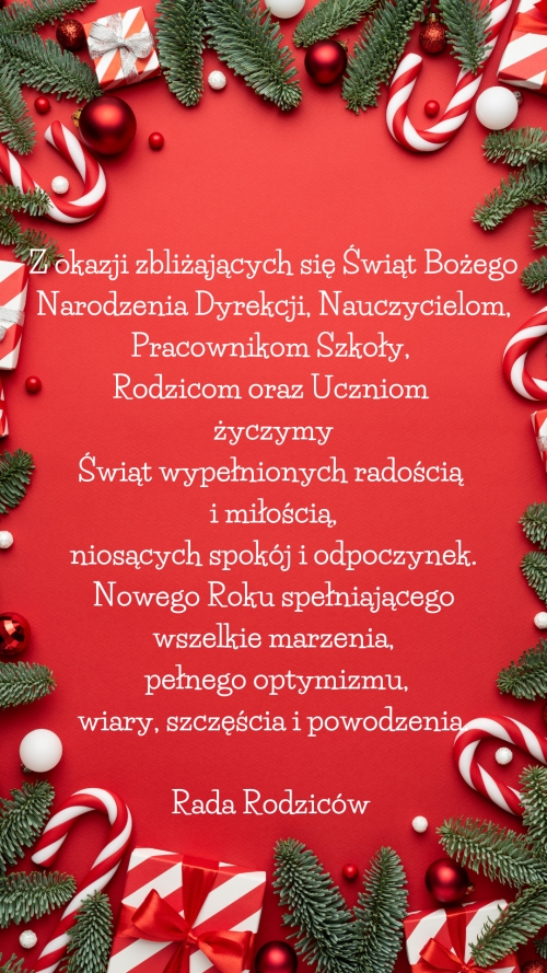 Szkoła Podstawowa nr 90 - życzenia rady rodziców